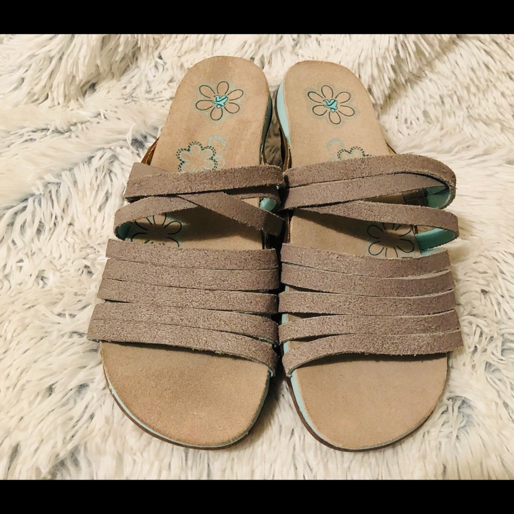 Cushe Weave Sandals. Grey/Blue